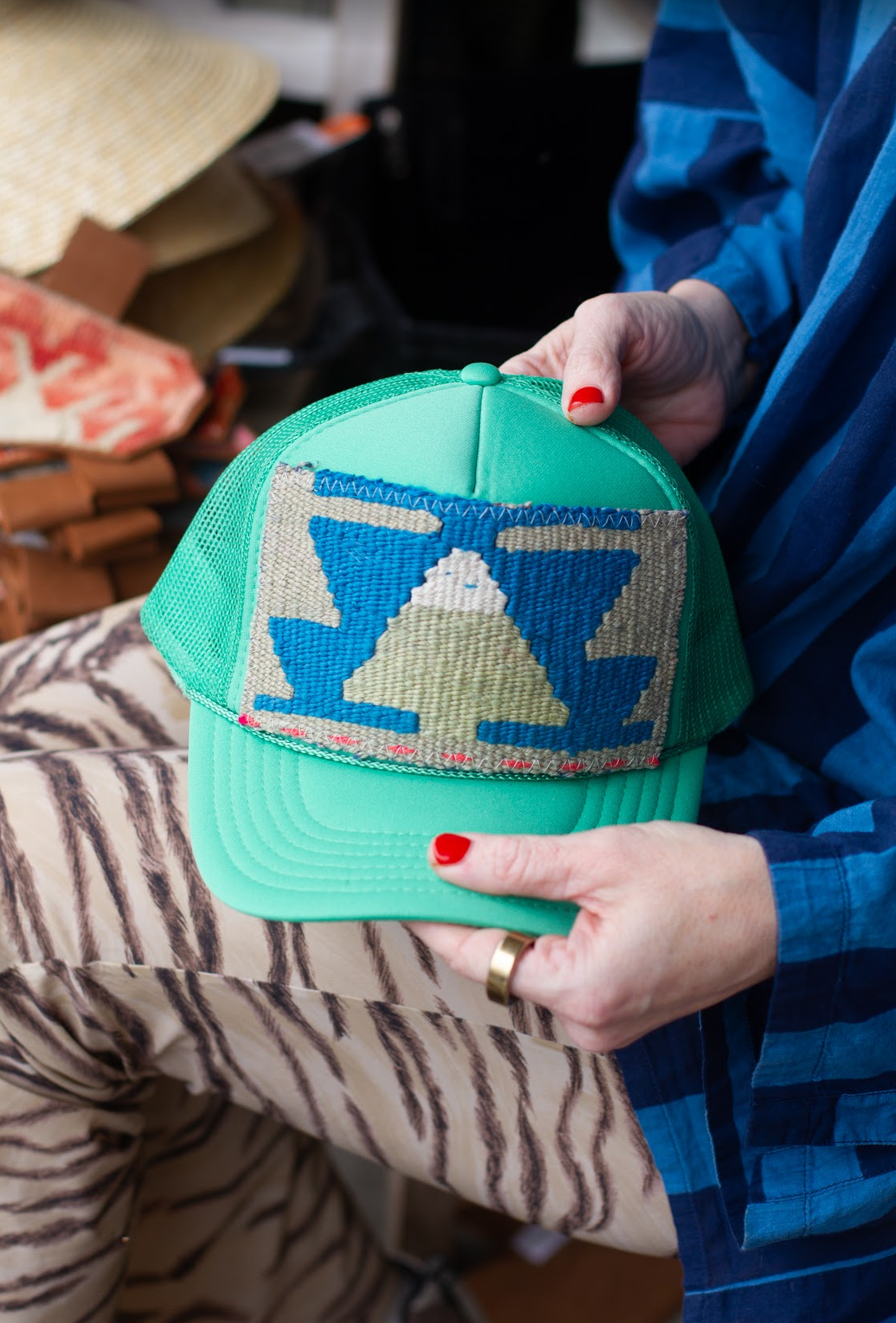 Kilim Patch Trucker CACTUS