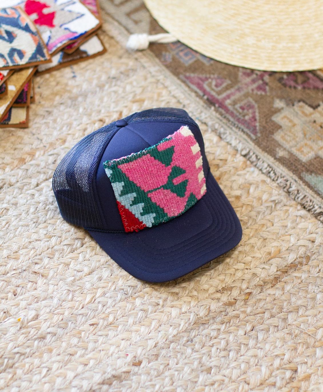 Kilim Patch Trucker NAVY
