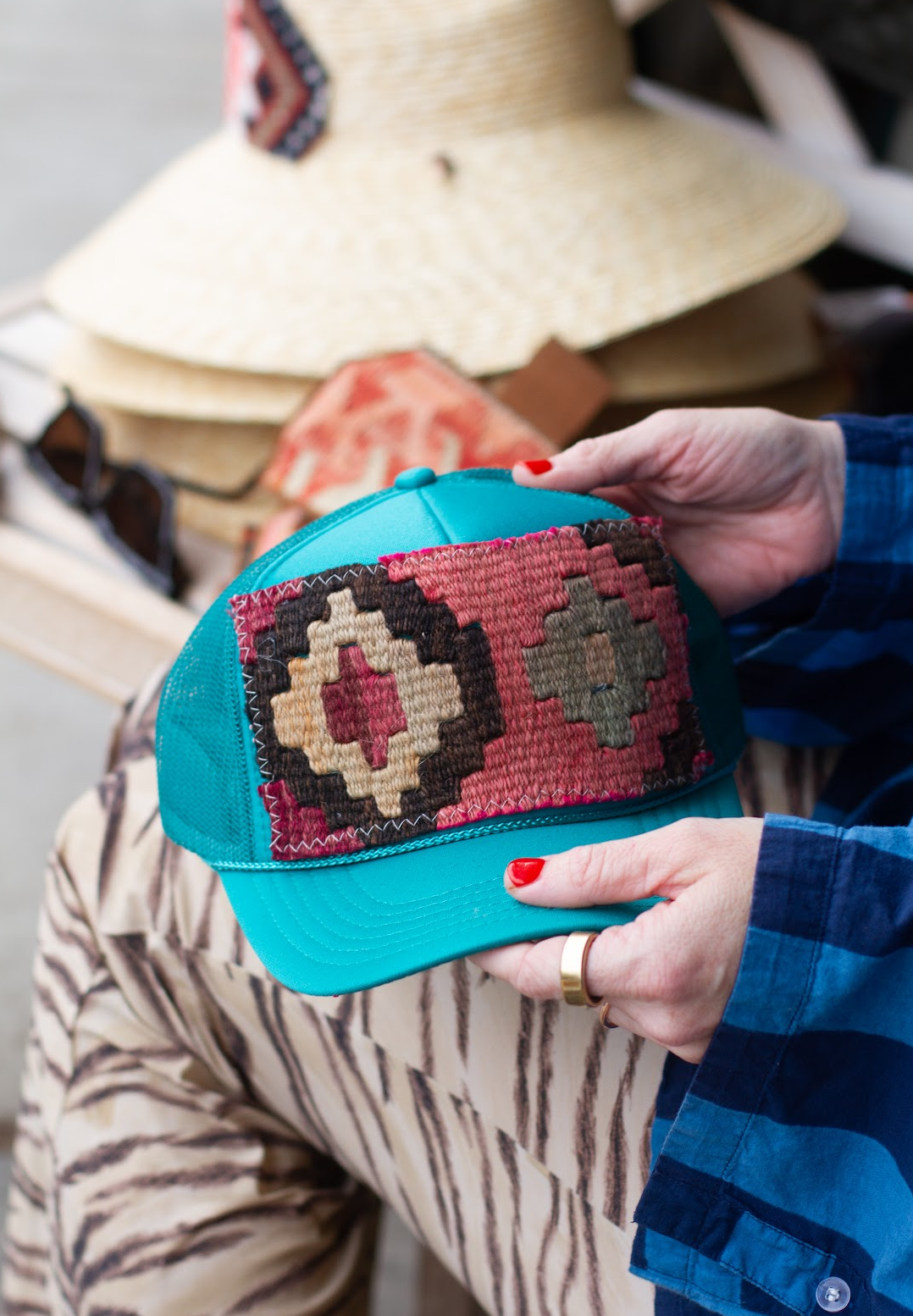 Kilim Patch Trucker JADE