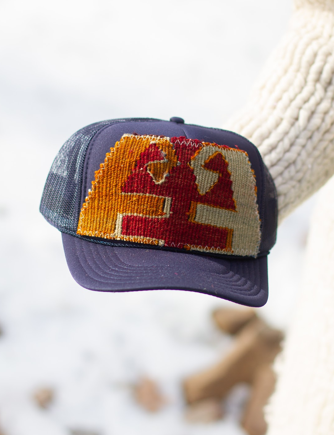 Kilim Patch Trucker NAVY