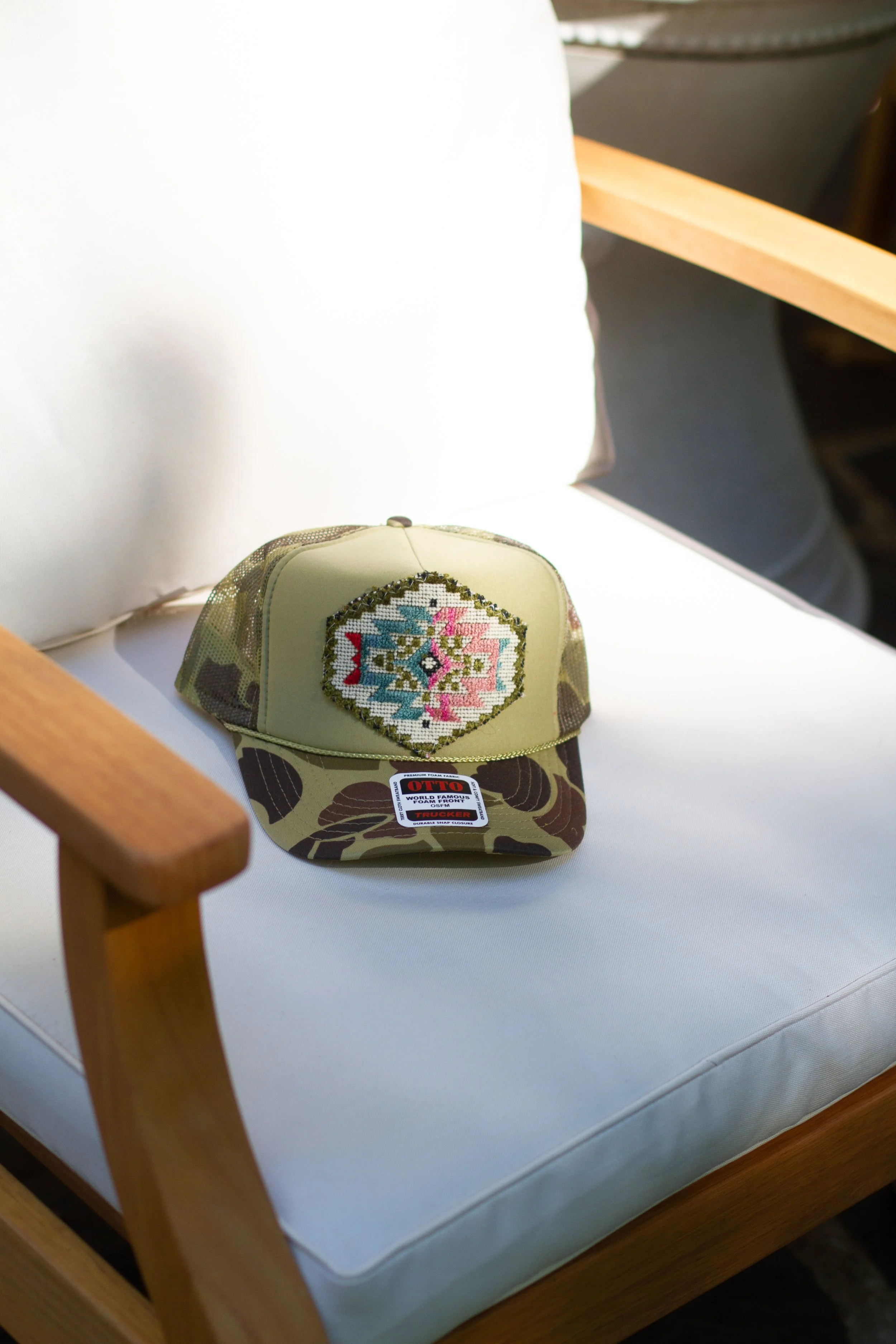 KILIM Patch Trucker Hat- CAMO
