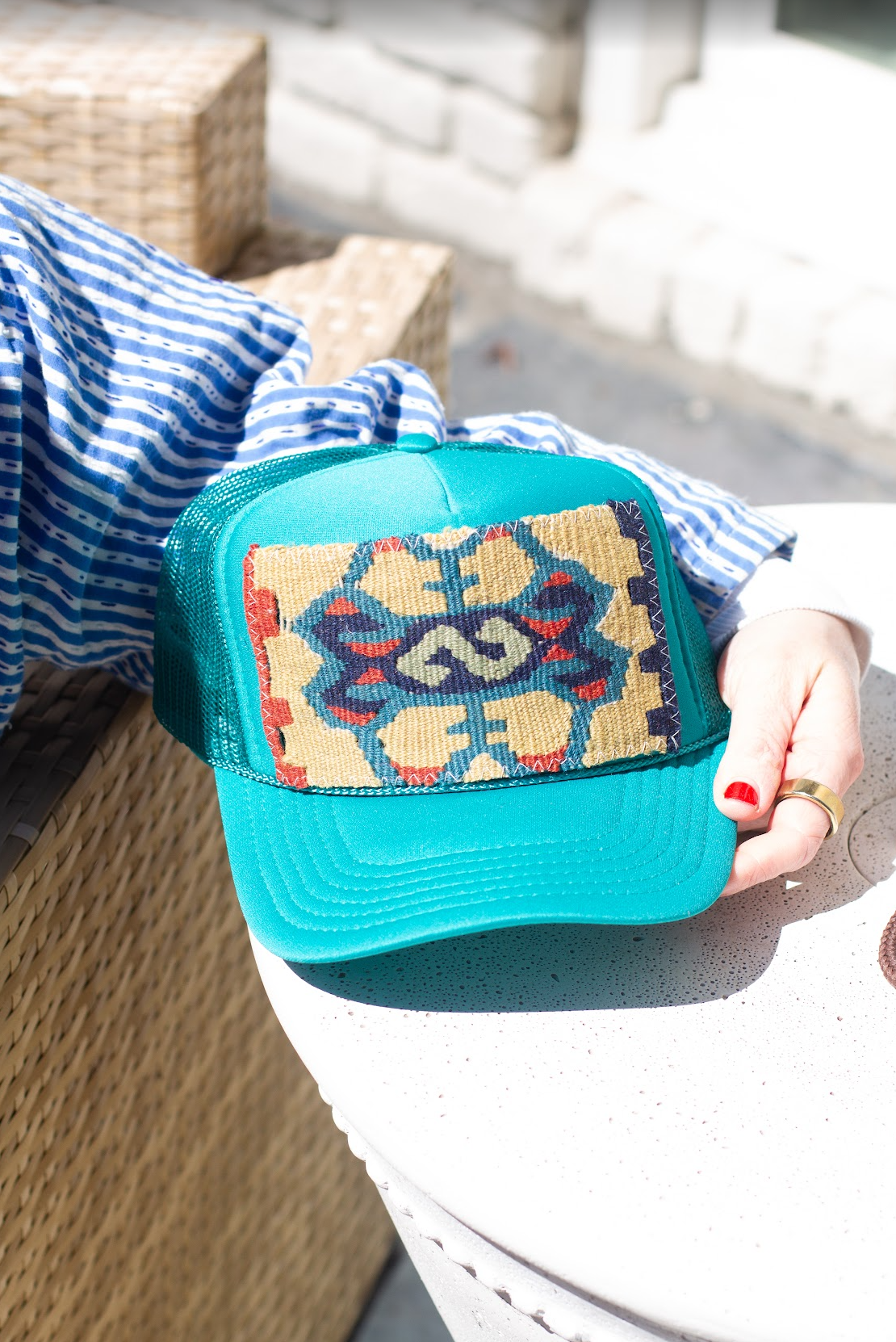 Kilim Patch Trucker JADE