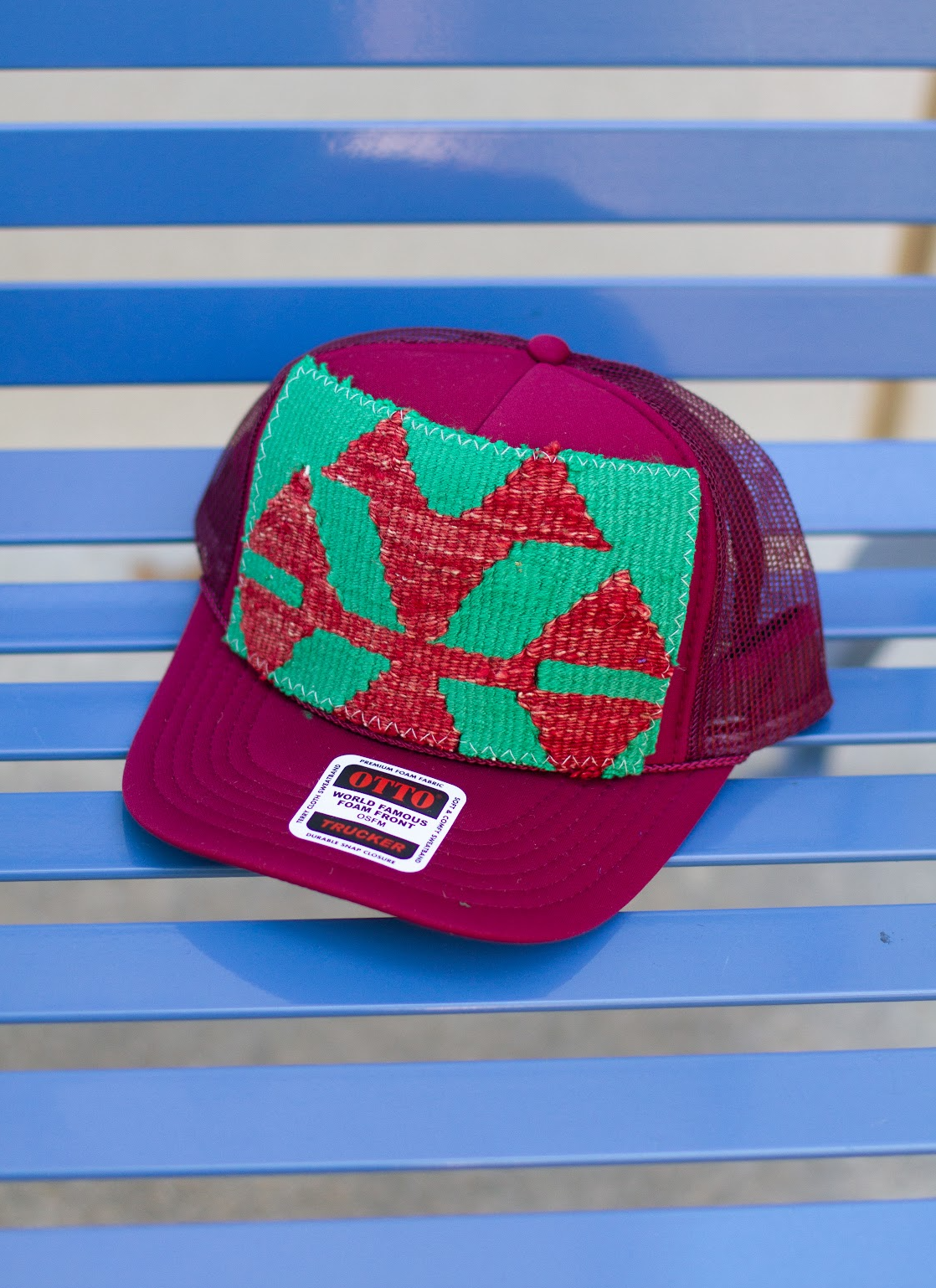 KILIM Patch Trucker Hat - MERLOT