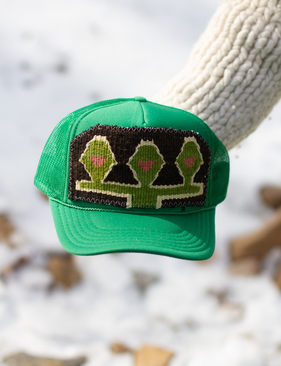 Kilim Patch Trucker KELLY GREEN