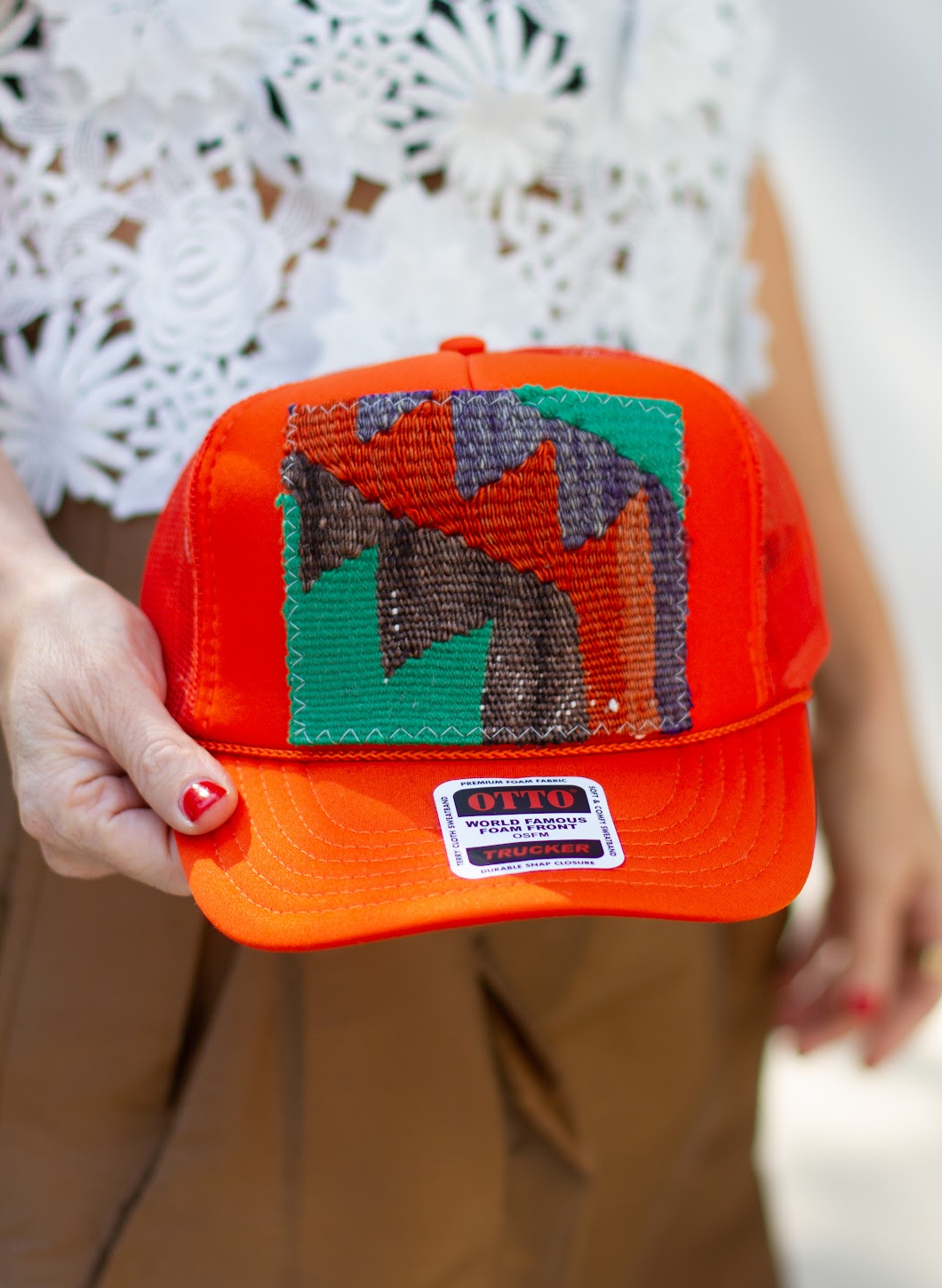 KILIM Patch Trucker Hat - ORANGE