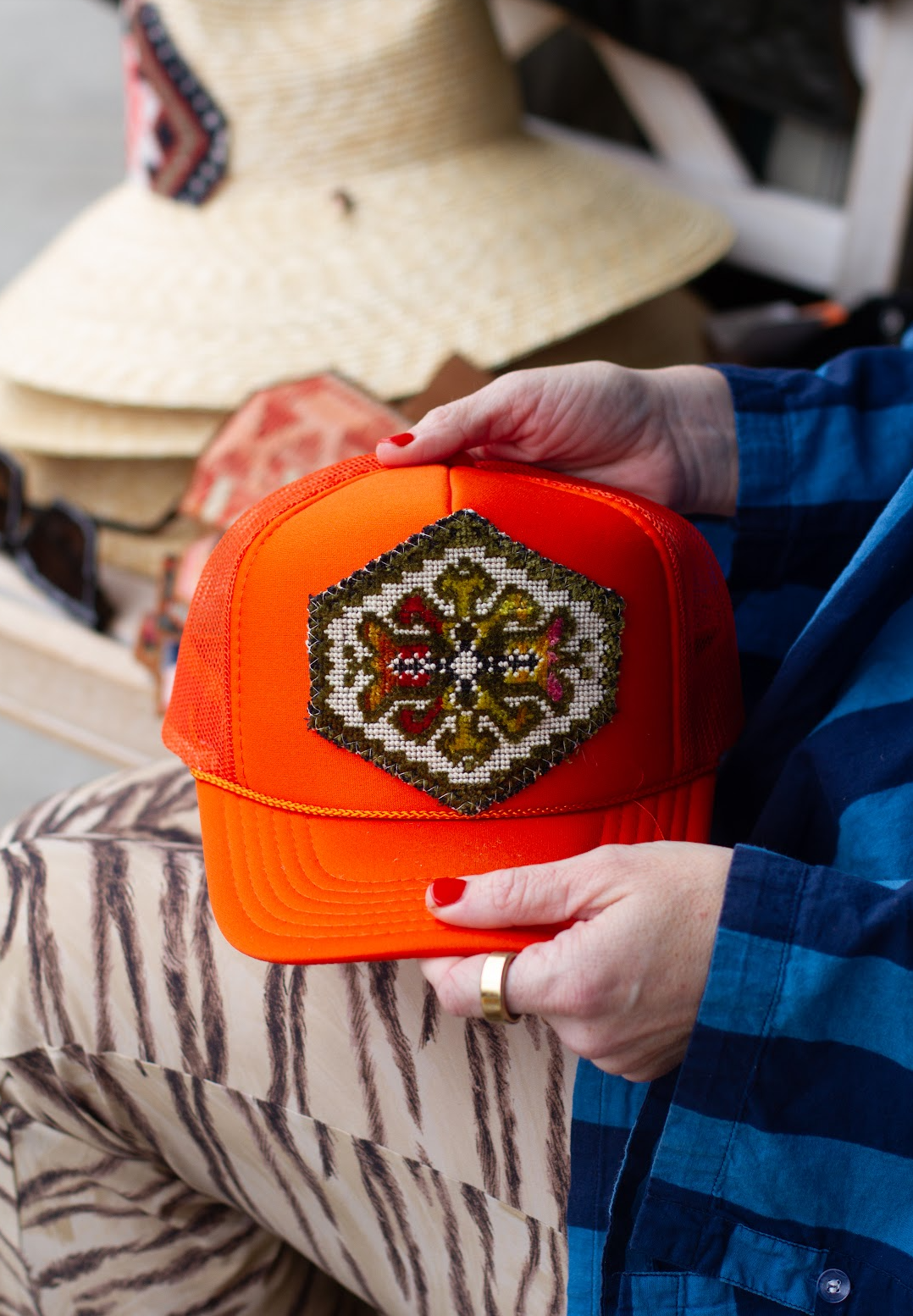 Tapestry Patch Trucker ORANGE