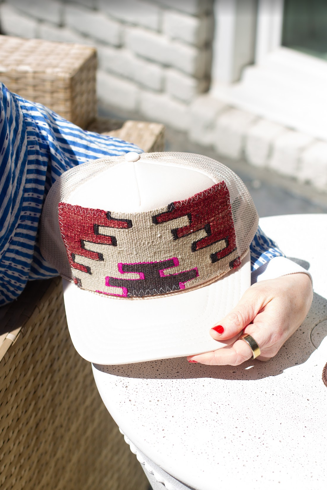 Kilim Patch Trucker SAND