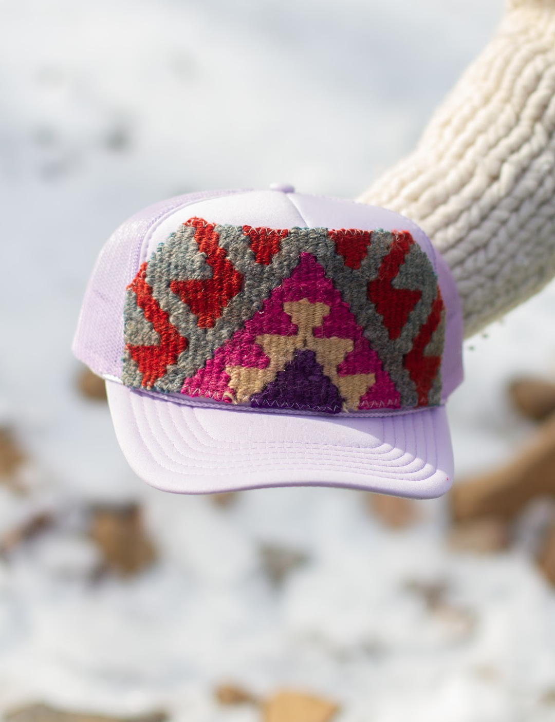 Kilim Patch Trucker LAVENDER