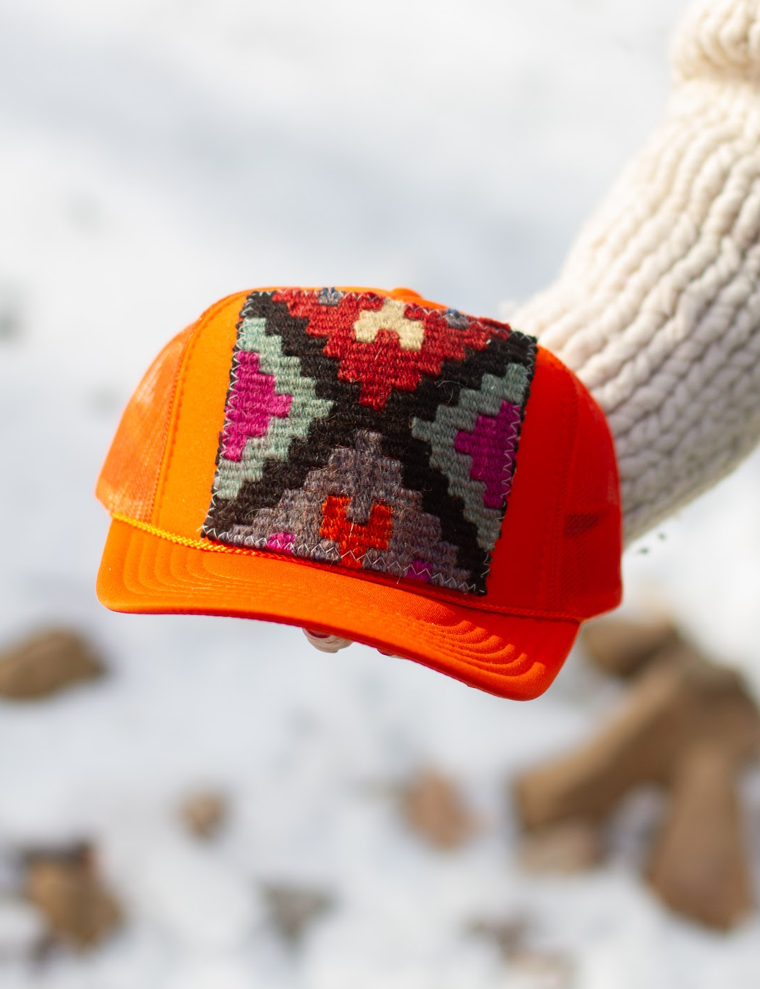 Kilim Patch Trucker ORANGE