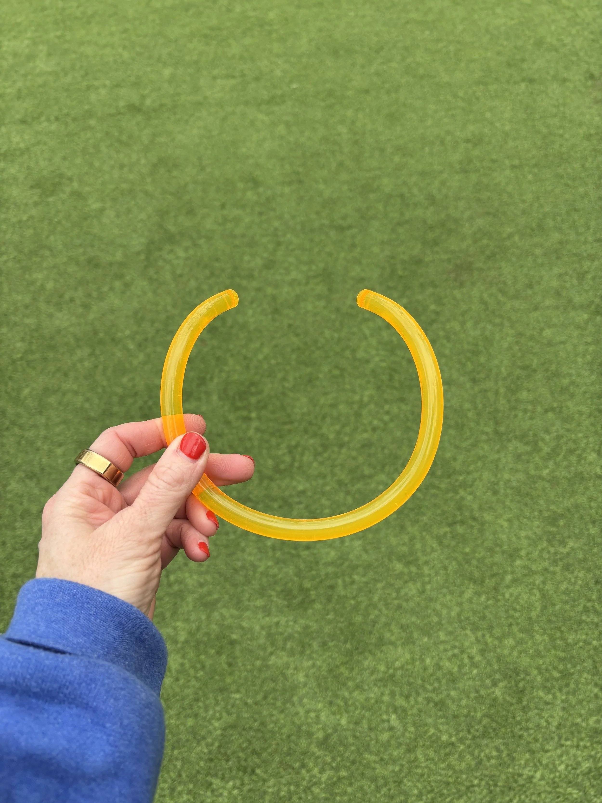 Orange Acrylic Neckpiece