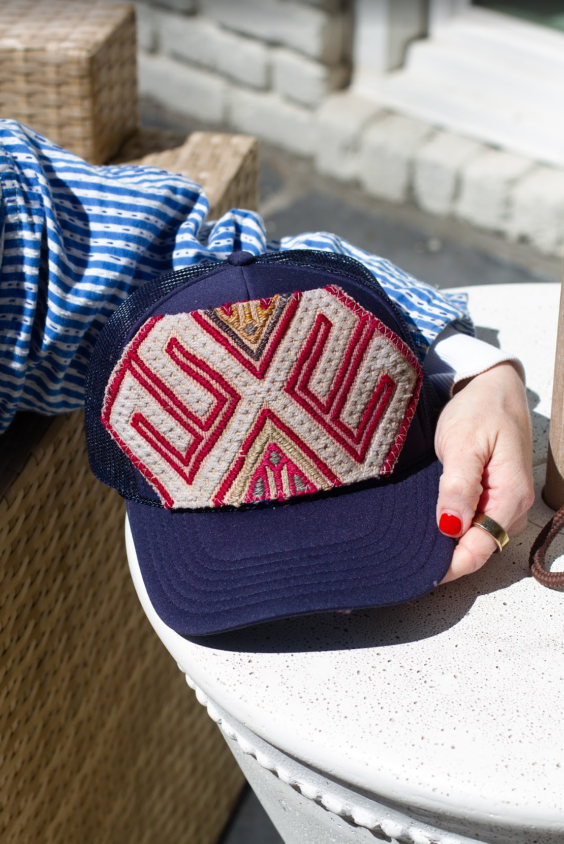 Kilim Patch Trucker NAVY