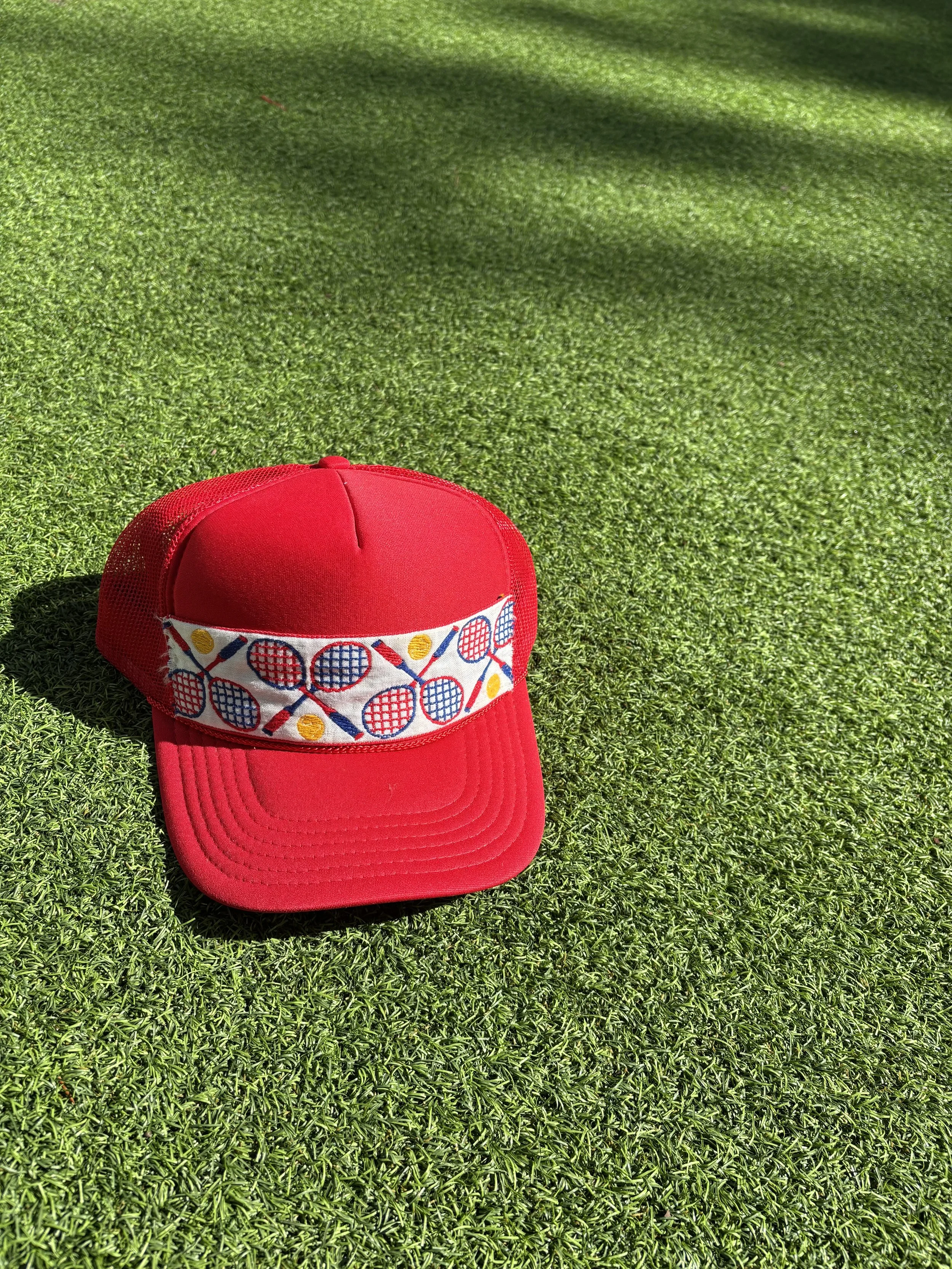 Red Tennis Trucker