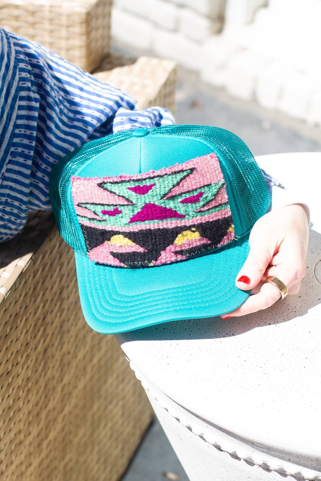 Kilim Patch Trucker JADE