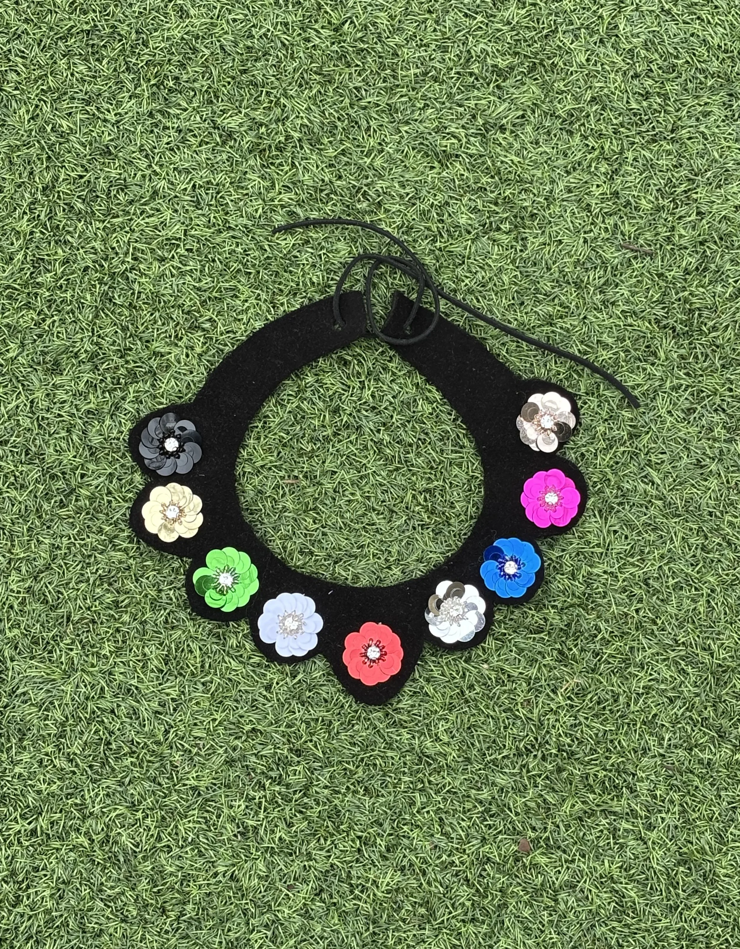 Suede Black Collar