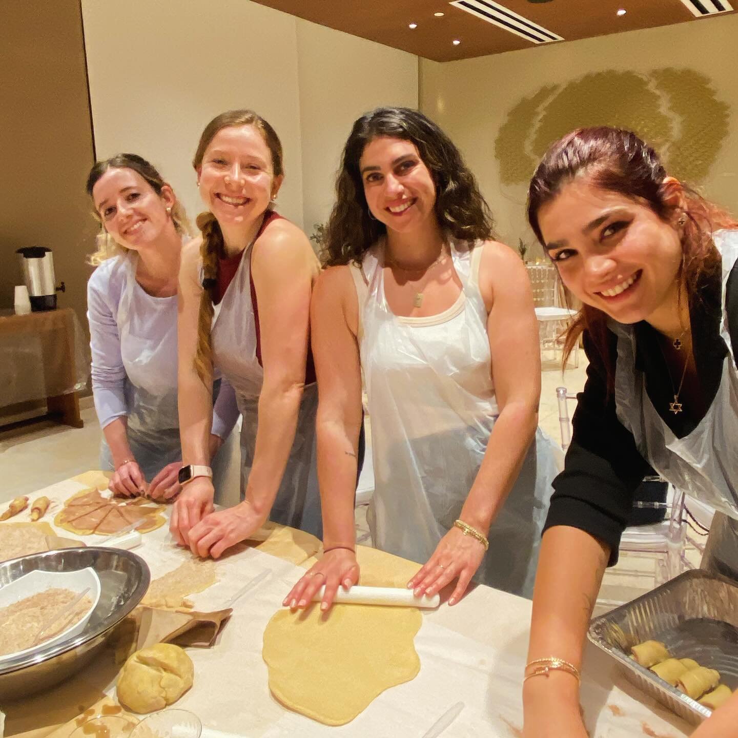 🥐 Girls Rugelach Bake! 
Good friends, charity &amp; prayers for Israel, delicious food and fine wines 🥂