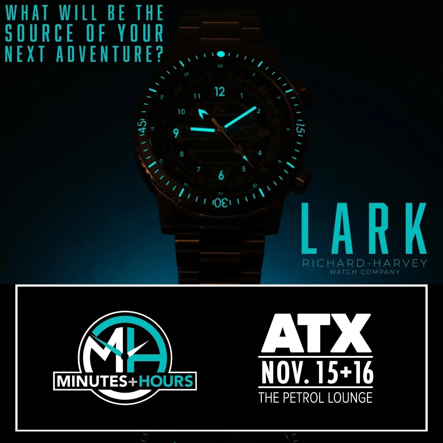 T-minus 10 days until Austin!

We&rsquo;ve always been inspired by land navigation. The map, the compass, the journey. We wanted to build a watch that could be a true field companion.

Meet the Lark.

A complete navigation-ready tool watch packed int