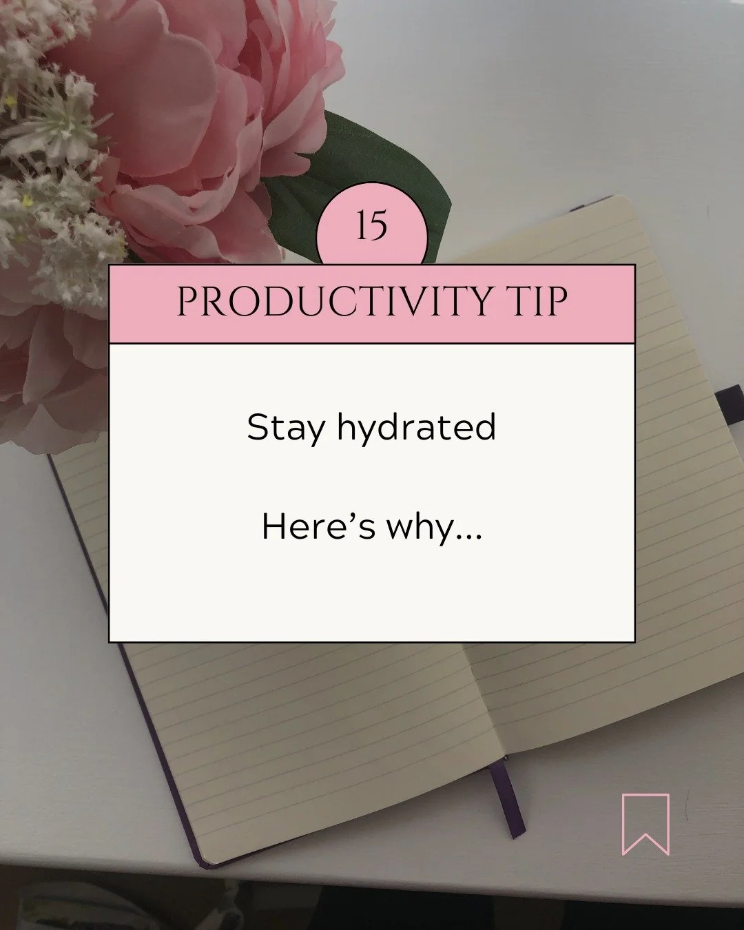 If you're feeling tired or your mind keeps wandering off topic, then in might be a sign that you need some water!

Staying hydrated is key to keeping your mind sharp and your energy levels up. 

Try keeping a water bottle at your desk or setting remi