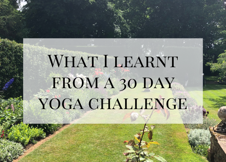 What I learnt from a 30 day yoga challenge