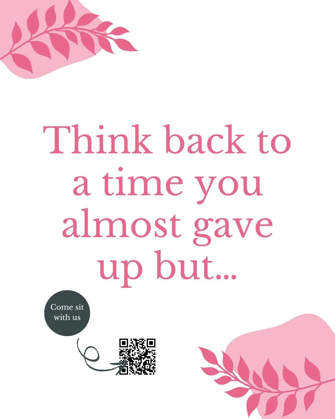 🌱 Encouragement can come when we least expect it and it can change everything.

A well-timed word, a shared story, or a knowing smile can make the difference between stopping and taking the next step.

In The Coaching Circle, we cheer each other on 