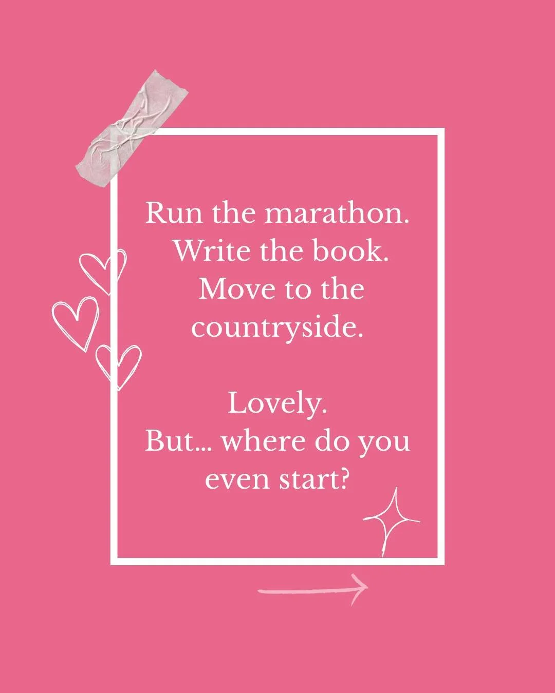 Do you ever feel overwhelmed by your own dreams?

We&rsquo;re told to think big, but no one talks about how to take the vision and make it real.

The secret isn&rsquo;t more motivation. It&rsquo;s breaking the dream into phases.

Stop asking: &ldquo;