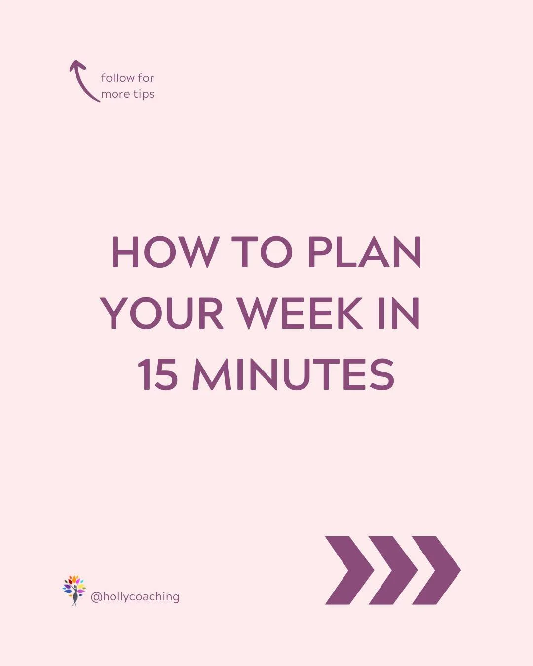 Want to feel more organised and in control of your week without spending hours planning? ⏳

A little prep goes a long way! Spending just 15 minutes mapping out your week can help you stay focused, avoid last-minute stress and make time for what truly