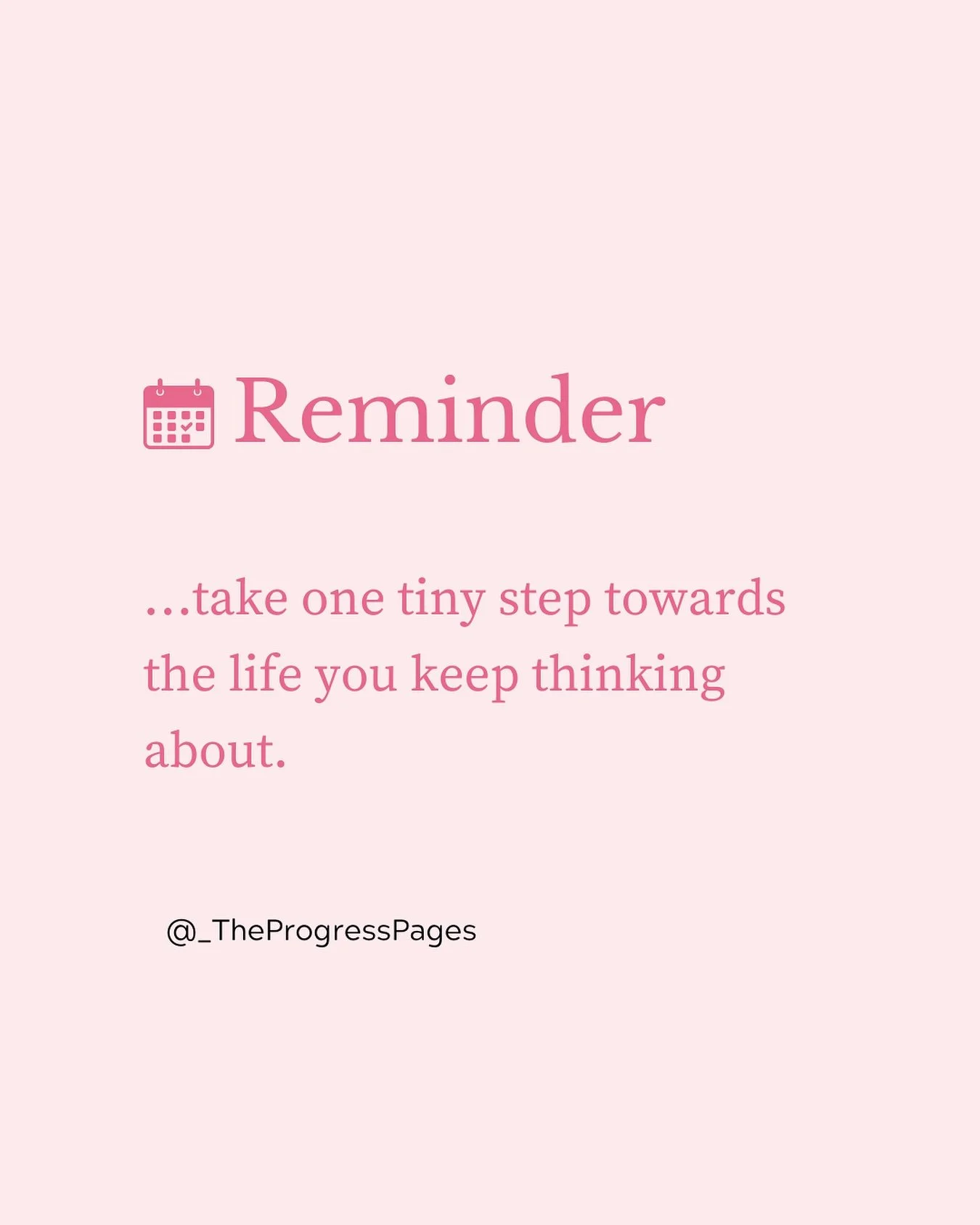 It doesn&rsquo;t have to be big or impressive. Just&hellip; start somewhere. Even if it&rsquo;s small.

✨What&rsquo;s one tiny step you could take today?