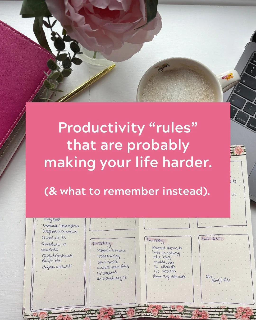 There's a lot of productivity advice out there &amp; it can be hard to know what to follow.

Here are some of the most common phrases I've seen that are just not right for most people, along with some more realistic &amp; helpful tips instead.

Which