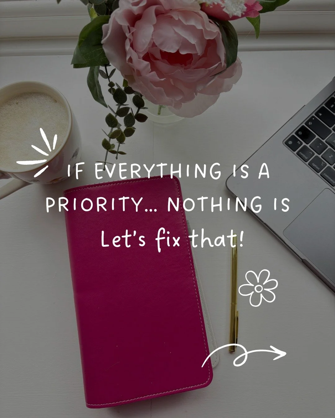We can end up thinking that everything's important, leading us to not know where to start.

This is your reminder that you don't need to do more and not everything is as equally important.

Choose what actually matters today and start there.

Which o