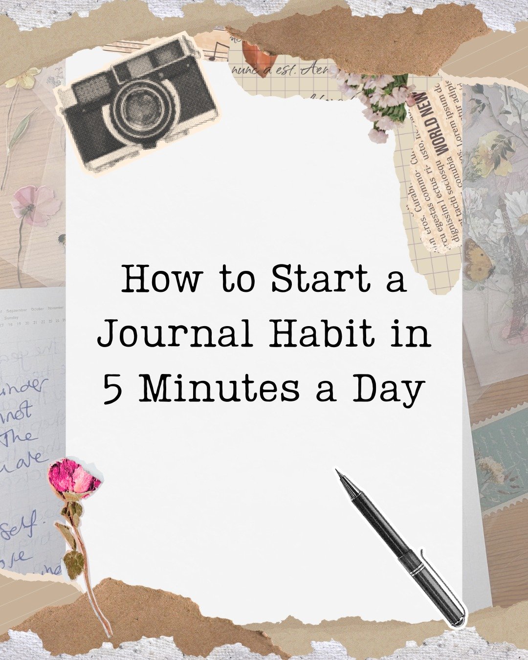 If not having 'enough time' has stopped you from journalling, then here's your gentle reminder that tou do not need an hour, a perfect notebook or a candlelit morning routine to start journalling.

If you&rsquo;ve always liked the idea of journalling