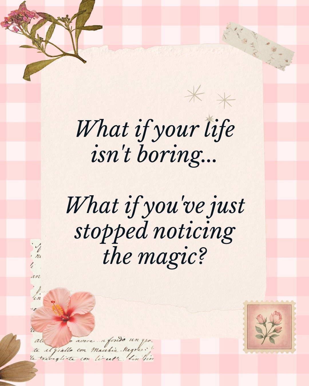 I think a lot of women are exhausted from waiting for life to feel special again.

Waiting for:
* more time
* less stress
* a holiday
* a different season of life
* the to-do list to calm down
* everyone else to need them less

But in the meantime, l
