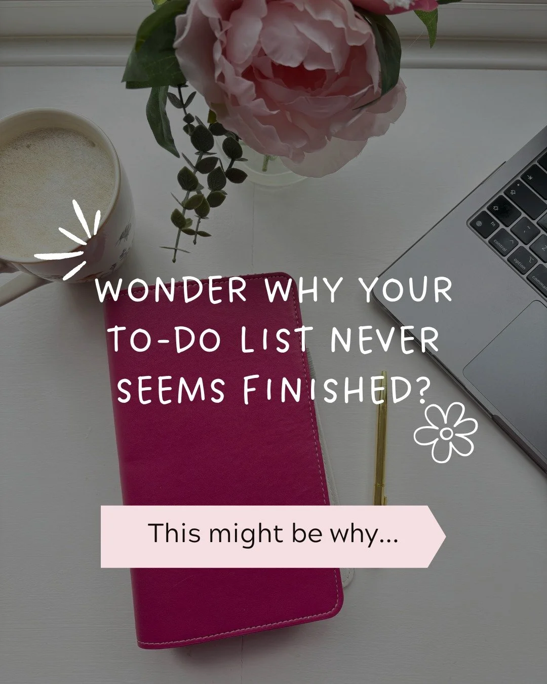How often do you write our your to-do list based on real life? And how often do you write it thinking that future you is going to:

✨have endless energy
✨never get interrupted
✨stay focused all day
✨remember everything
✨cook from scratch every night
