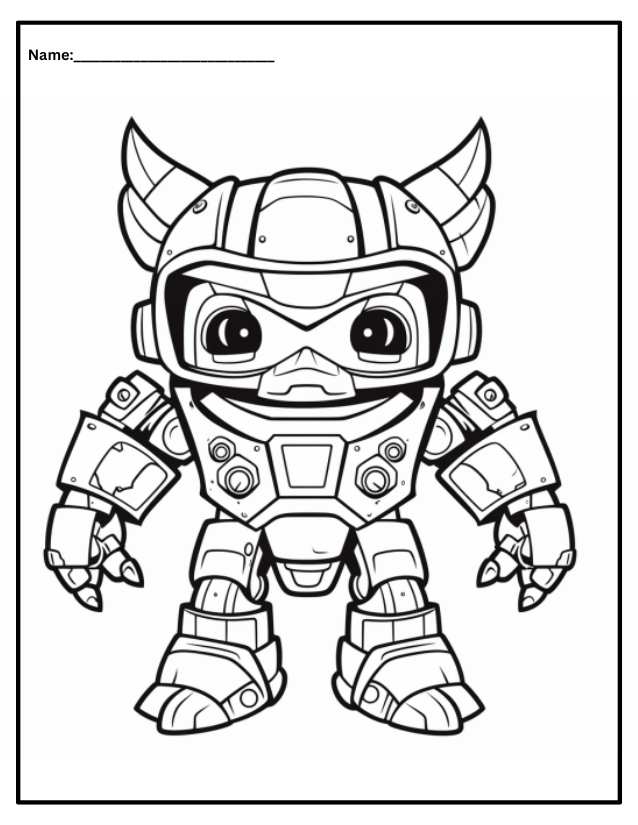 Robot animals Coloring Books for Kids: coloring books for kids