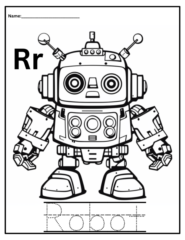 Robot Coloring Book for Kids Toddlers: Robot Coloring Book for Kids (a Really Best Relaxing Coloring Book for Boys, Robot, Fun, Coloring, Boys,  Kids Coloring Books Ages 2-4, 4-8, 9-12, Special Gift for Technology Robotics Lover Kids) [Book]