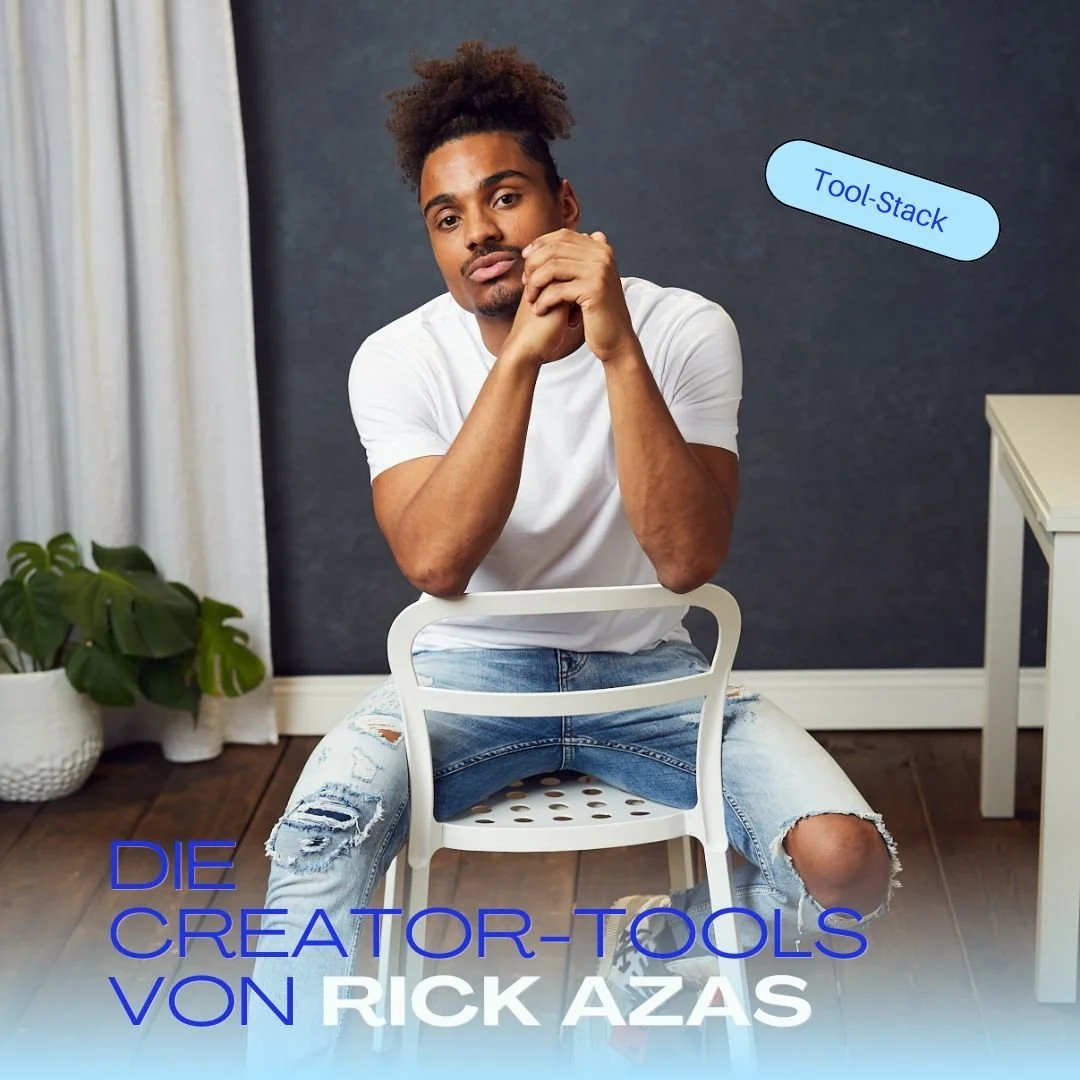 Tool-Stack: Rick Azas - diese Lieblingstools nutzt der Social Media Content Creator und Speaker für sein Creator Business!