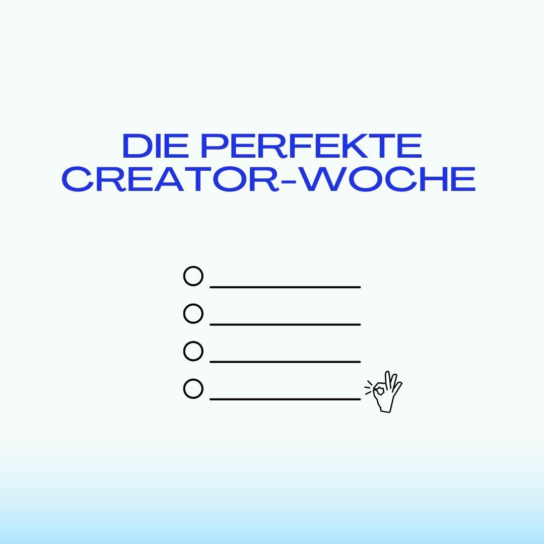 Was ist deine perfekte Woche?