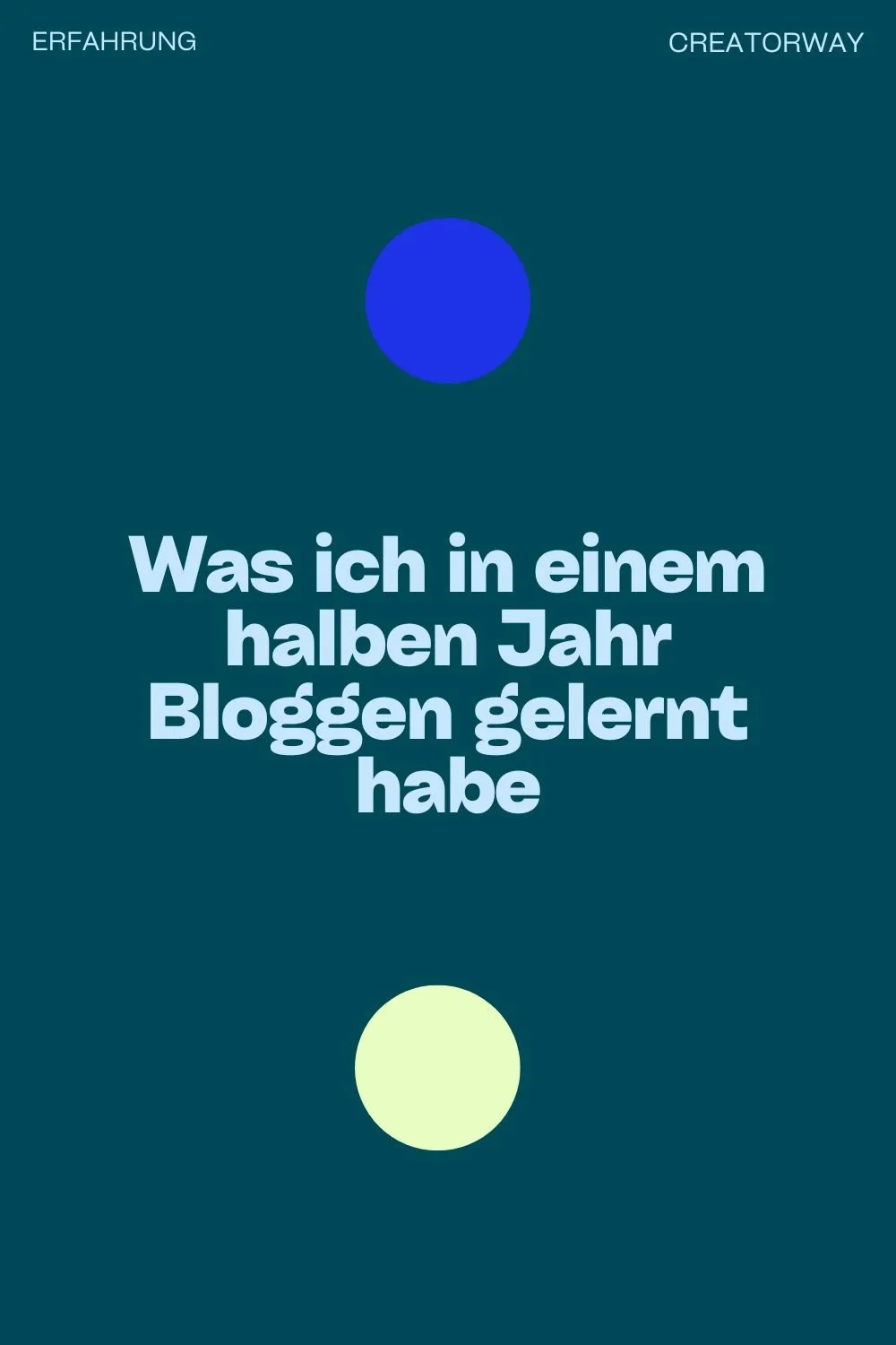 Was ich in einem halben Jahr Bloggen gelernt habe