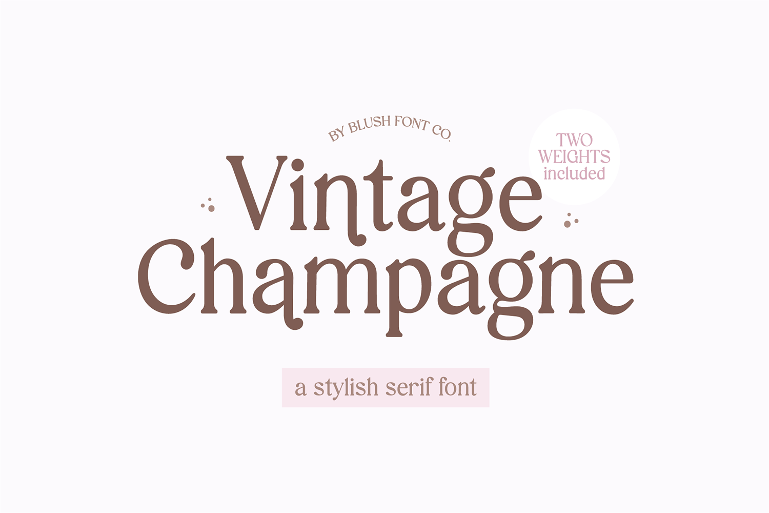 VINTAGE CHAMPAGNE Modern Serif Font