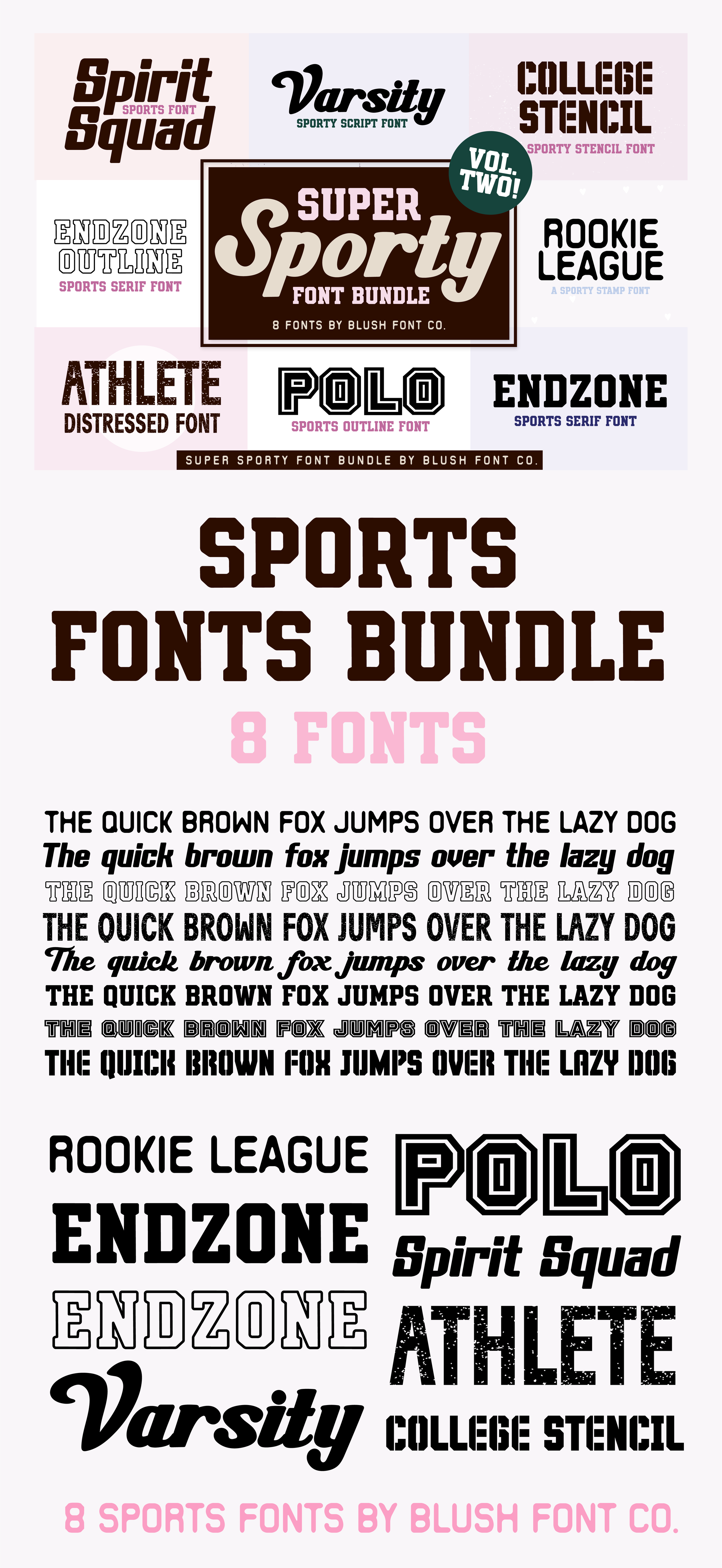 SUPER SPORTY Font Bundle Vol. 2