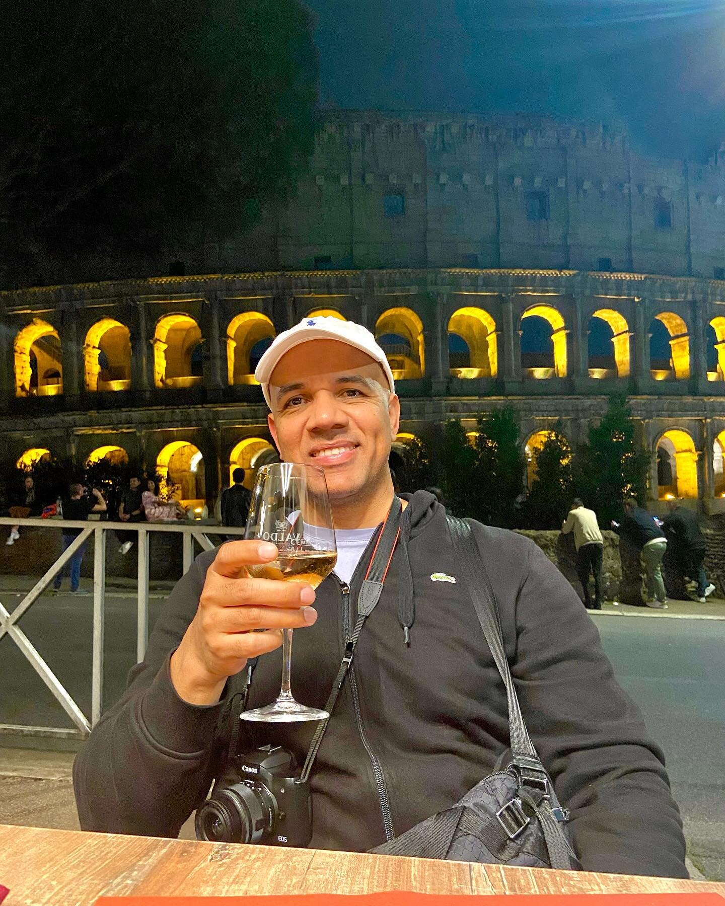 When in Rome, have a glass of wine in front of the Colosseum 
&bull;
&bull;
#rome #colosseum #italy #travel