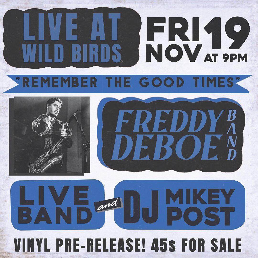 Special special day!!

7-9pm: @dhlinard trio return!!! Such such incredible piano trio vibes 

9-Late: @freddydeboe record release party!!!!!! Whoooo such special guests and DJ @sik_wizaaad (daptone records) gonna play following! Let&rsquo;s celebrat