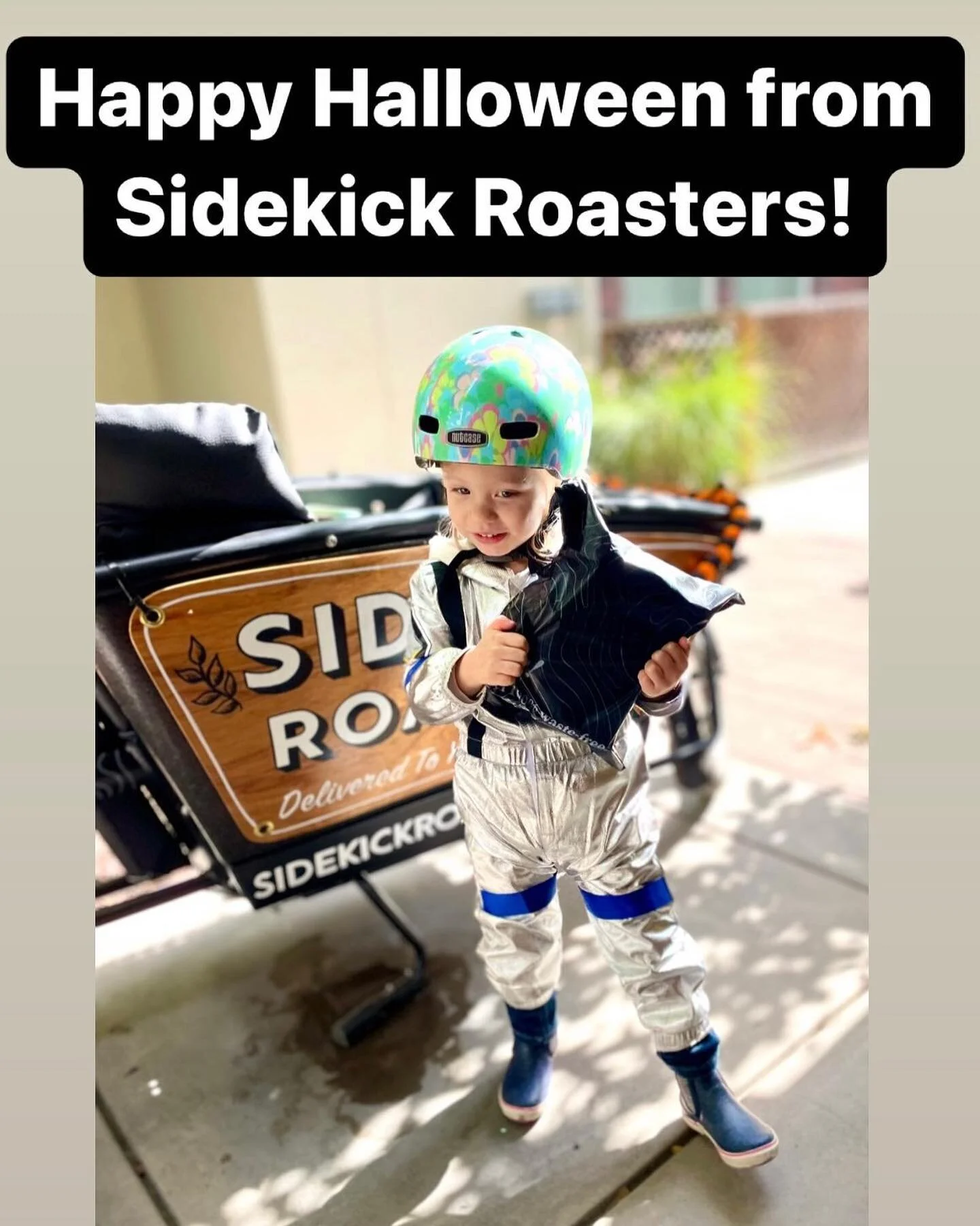 Sidekick Roasters Halloween Delivery Ride!