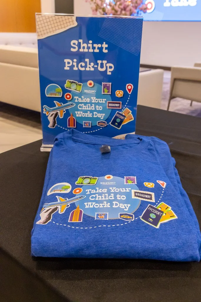 T-shirts and signage