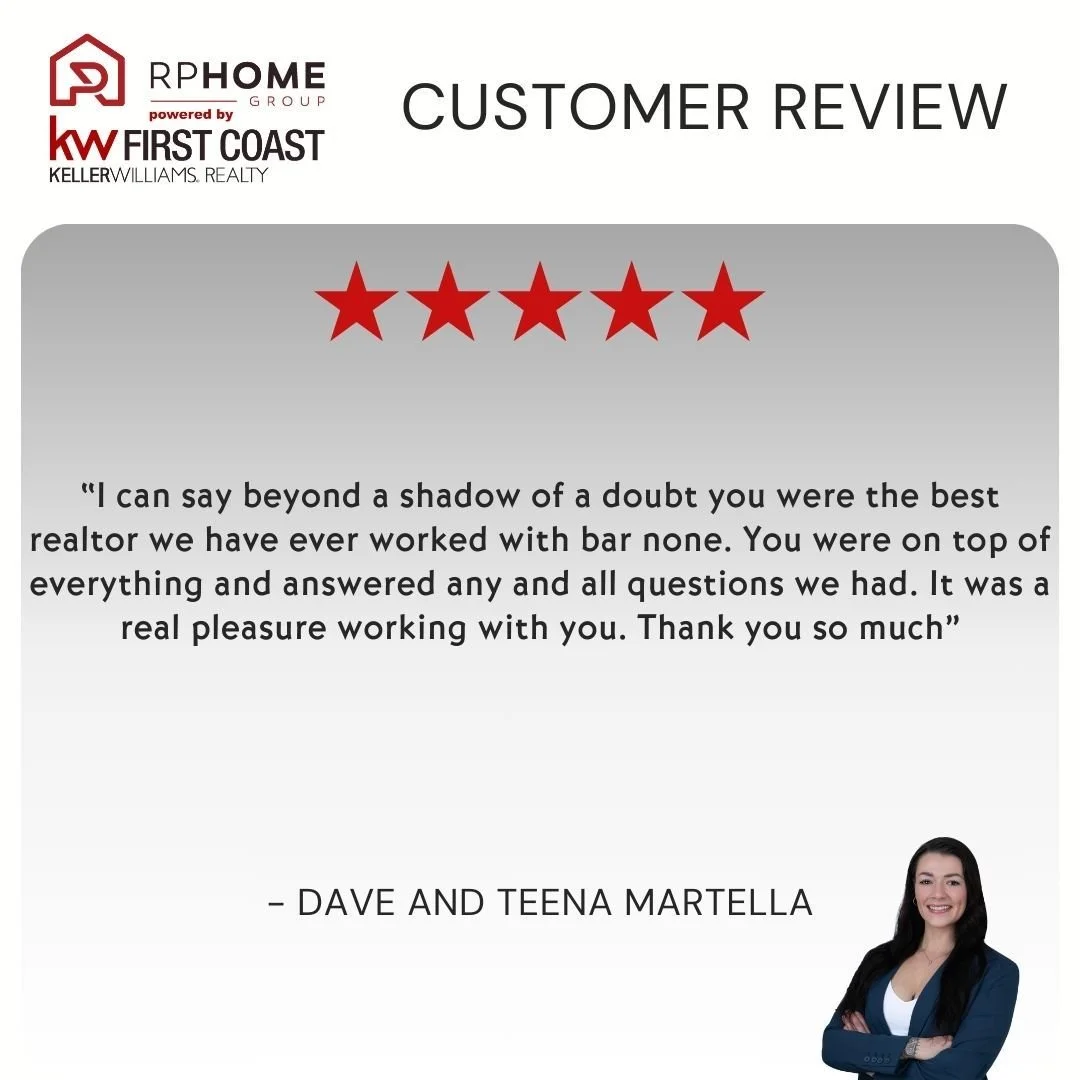 ✨ Client Love ✨
We&rsquo;re so grateful for amazing clients like Dave and Teena Martella! 🙌

&quot;Beyond a shadow of a doubt, you were the best realtor we have ever worked with, bar none. You were on top of everything and answered any and all quest