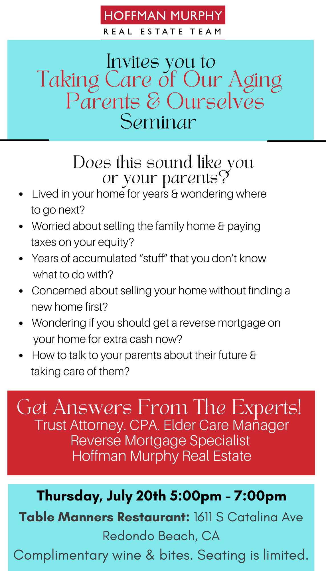 Events — The Hoffman Murphy Real Estate Team