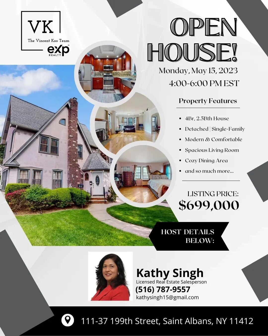 Join us today from 4-6PM for an exciting open house event at our stunning listing, located at 111-37 199th Street in Saint Albans, NY 11412. Don't miss out on this opportunity to explore the charming details and spacious layout of this beautiful prop