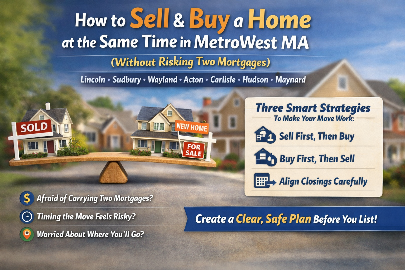 Selling and buying a home at the same time in MetroWest Massachusetts