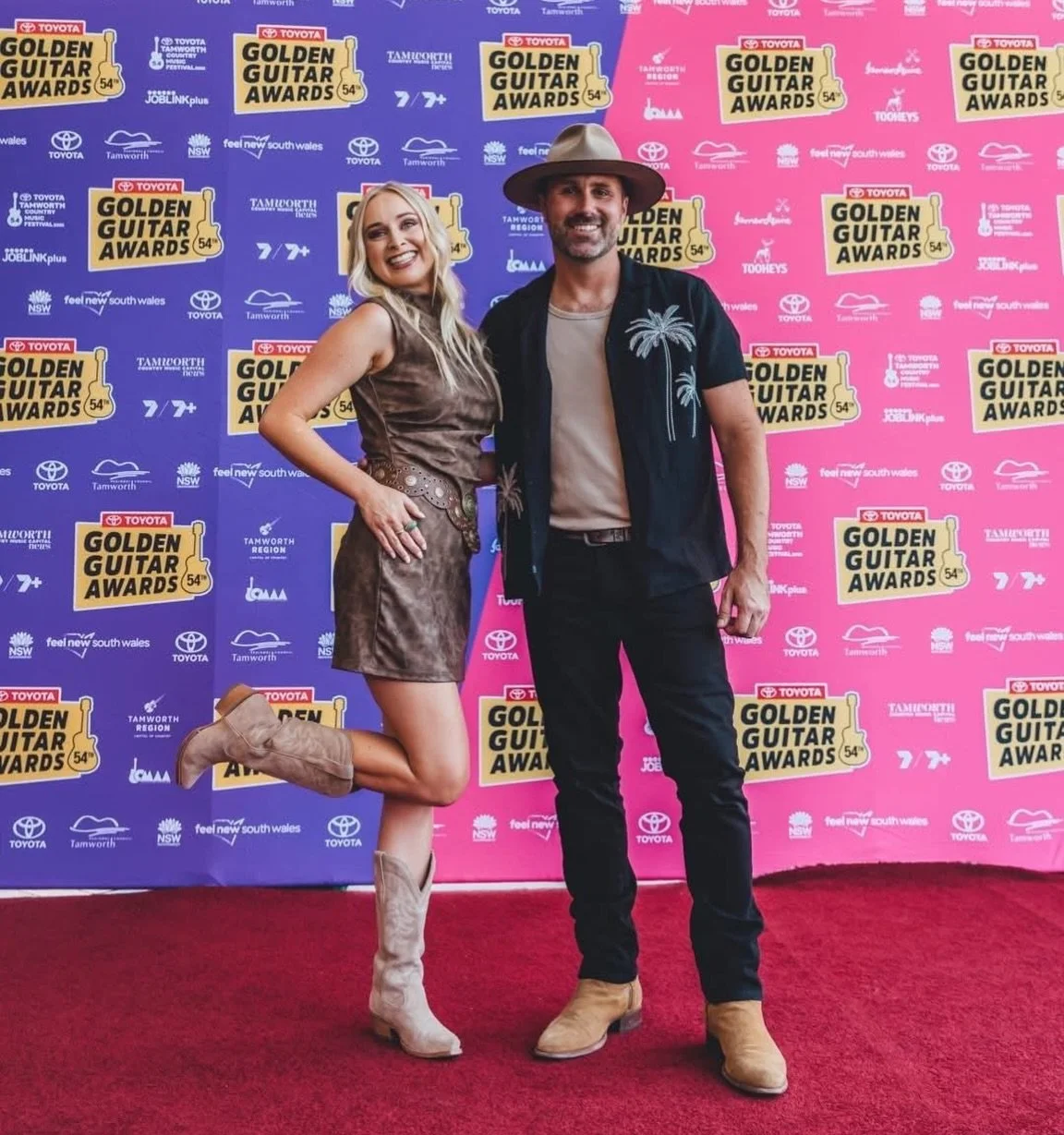 GOLDEN GUITARS 2026 

Had a great whirlwind trip to Tamworth for the 2026 festival. So great to catch up with friends and walk the red carpet with this star ⭐️ 

#tcmf #tamworth #festival #redcarpet