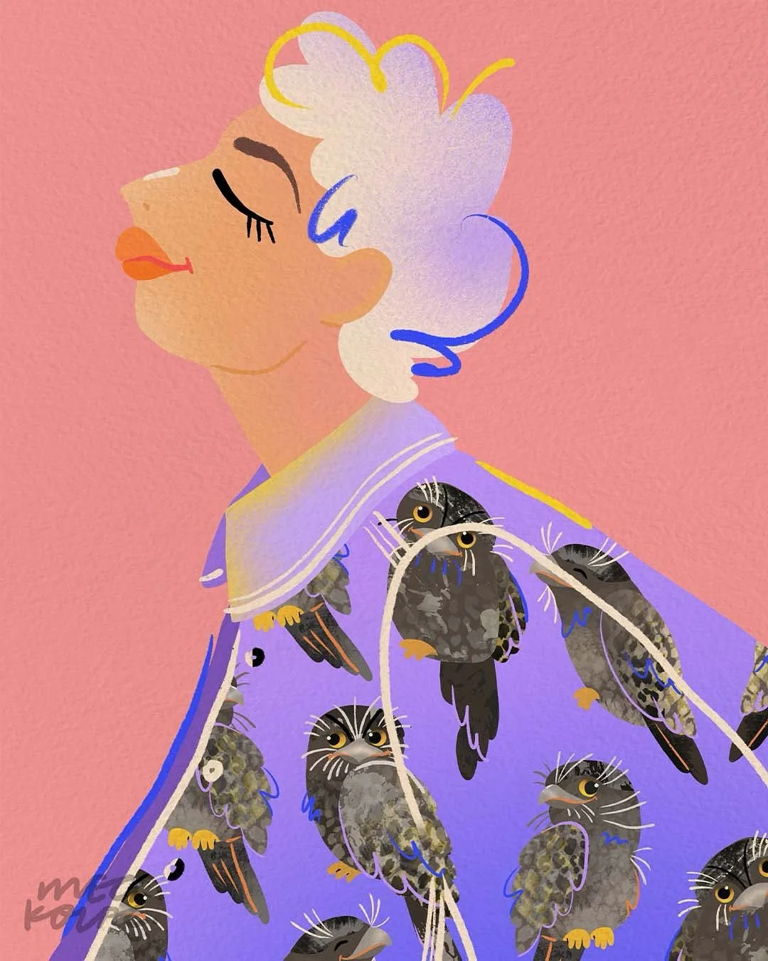 And the winner is!
The wondrous Tawny Frogmouth won bird of the year and it just so happened to align with the perfect @peachtober prompt!
.
Day 16: Hatch
.
.
.
#peachtober25 #peachtober #hatch #peachtober25hatch #peachtoberday16 #illustration #megko