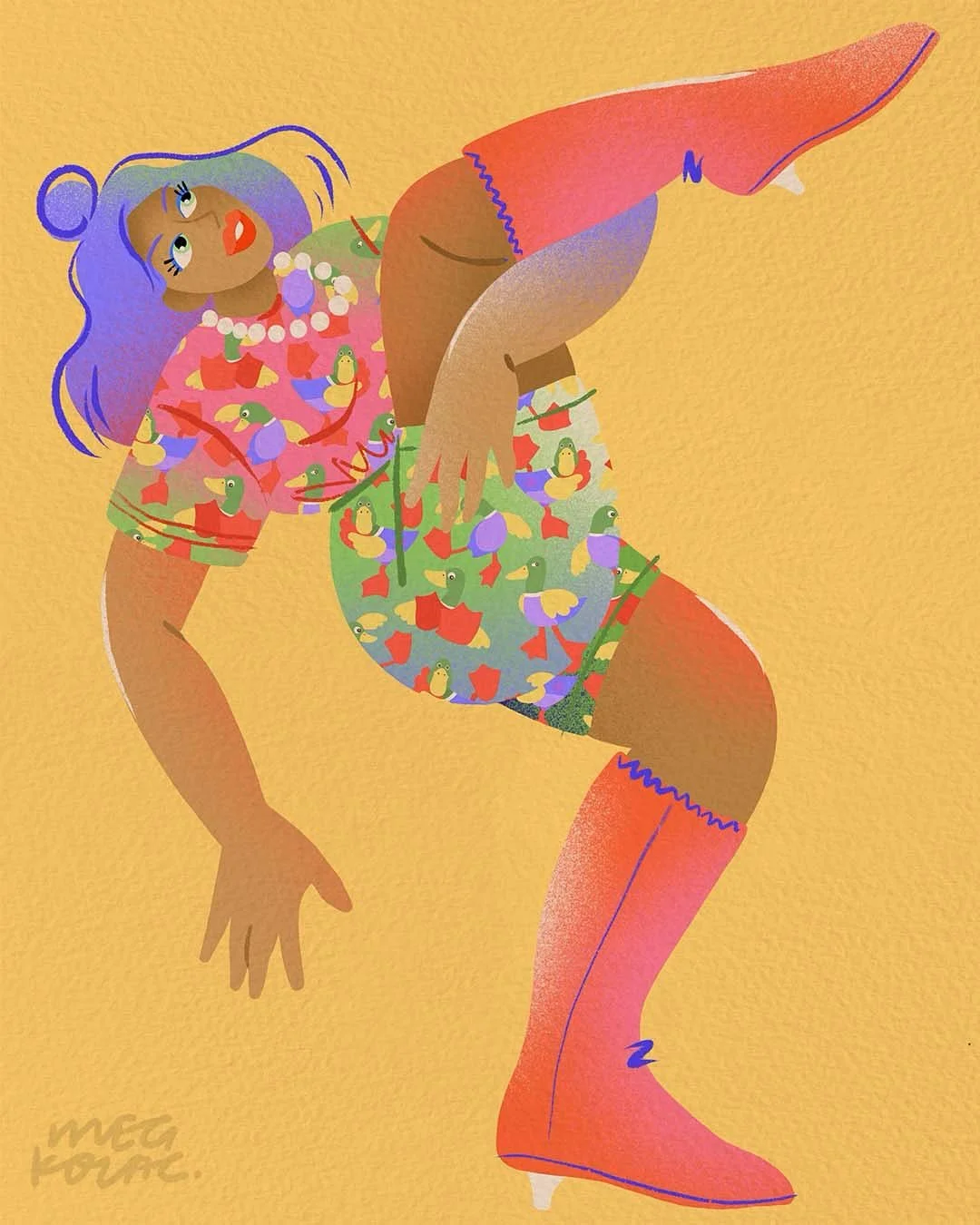 Day 22: Web
.
.
.
#peachtober25 #peachtober #web #peachtober25web #peachtoberday22 #illustration #megkolac @peachtober #duck