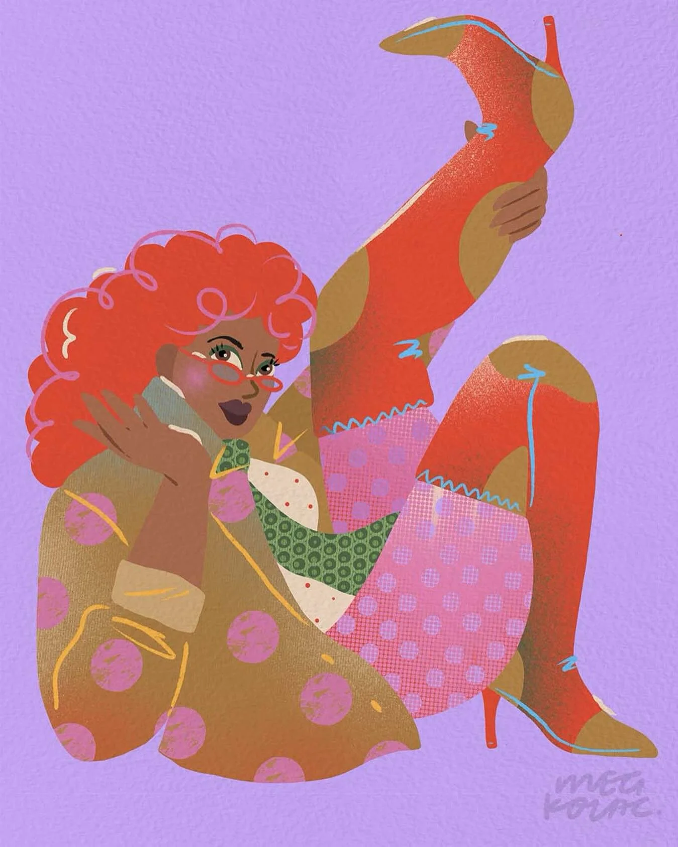 Day 24: Spot
.
.
.
#peachtober25 #peachtober #spot #peachtober25paper #peachtoberday24 #illustration #megkolac @peachtober #spot